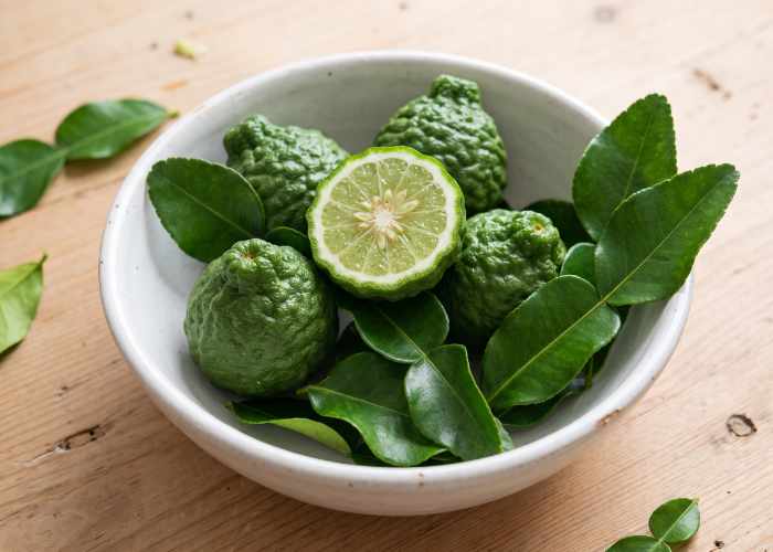 Citron Vert Makrut (Combava) BIO, 5 pièces, feuilles incluses